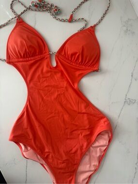 Victoria's Secret Coral Pink One-Piece Swim